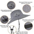 Solar Fan Sun Hat – Wide Brim Outdoor UV Protection Fishing Hat - Evallys.com