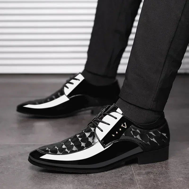 Leather Shoes for Men Business Dress Shoes Versatile Wedding Shoes Men Shoe Designer Loafers Men Zapatos Para Hombres 2025 - Evallys.com