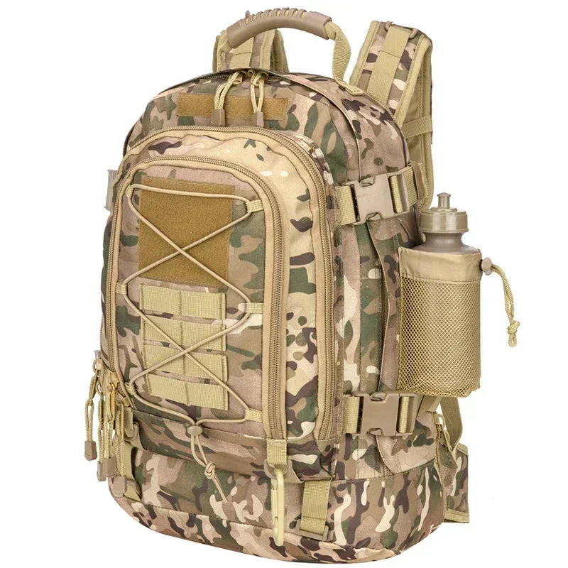 LQARMY 60L Military Tactical Backpack Army Molle Assault Rucksack Outdoor Travel Hiking Rucksacks Camping Hunting mochila hombre - Evallys.com