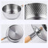 Stainless Steel Saucepan with Lid Solid wood handle with hook Multipurpose Sauce Pan with Pour Spouts, Sauce Pot, Cooking Pot - Evallys.com