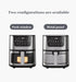 7L Electric Air Fryer Smart Multi-function Hot Convection Oven Deep Fryer Without Oil LED Touch Control 1400W Visible Window - Evallys.com