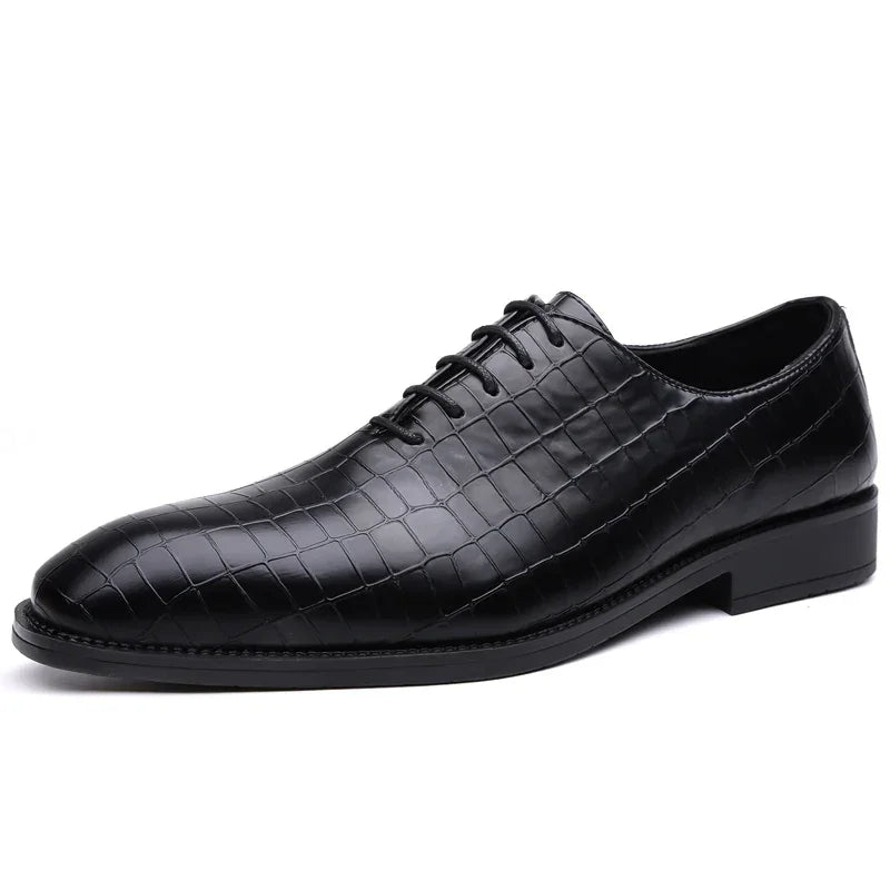 Luxury Men’s Leather Brogue Oxford Shoes – Formal Dress & Office - Evallys.com