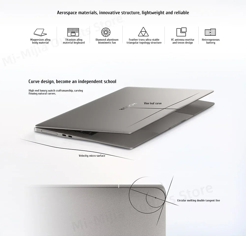 Honor MagicBook Art 14 Snapdragon Edition 1kg Ultra Thin Laptop X Elite 32G 1T 3.1K Eye Screen Notebook - Evallys.com