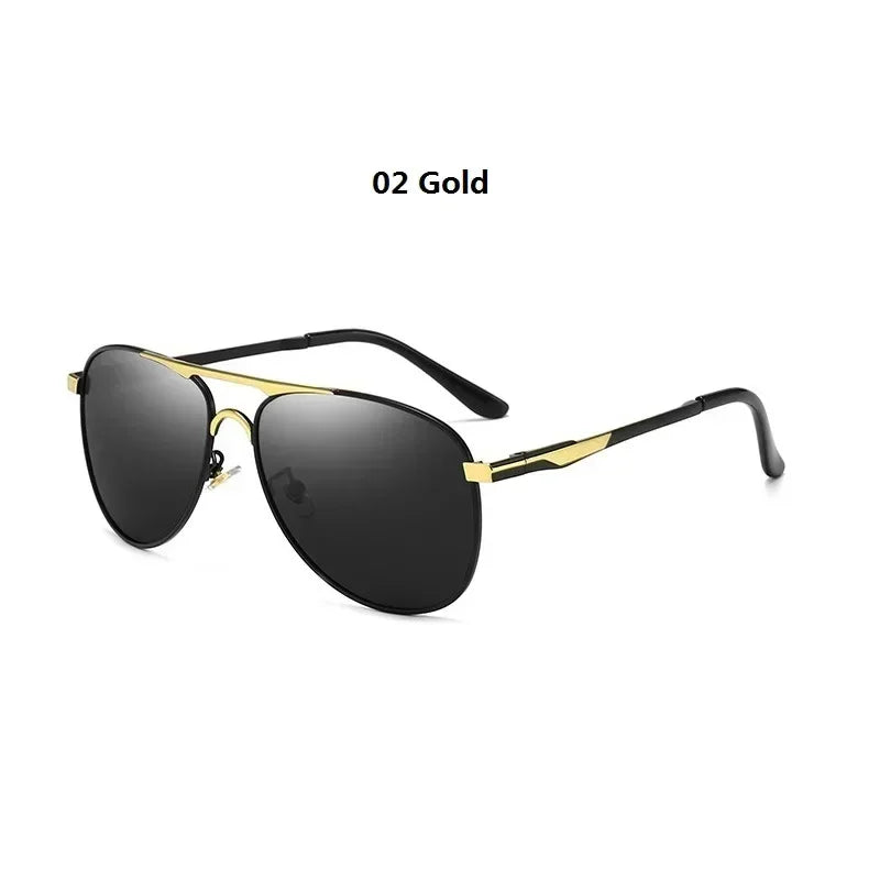 Luxury Pilot Polarized Sunglasses Men Women Driving Fishing Retro Glasses Designer Male Metal Sunglasses Man UV400 - Evallys.com
