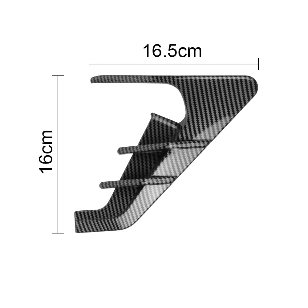 Car Stickers Side Camera Protector Covers Flank Spoiler Wing Decorative Guards Carbon Fiber Auto Accessories For Tesla Model Y 3 - Evallys.com # #