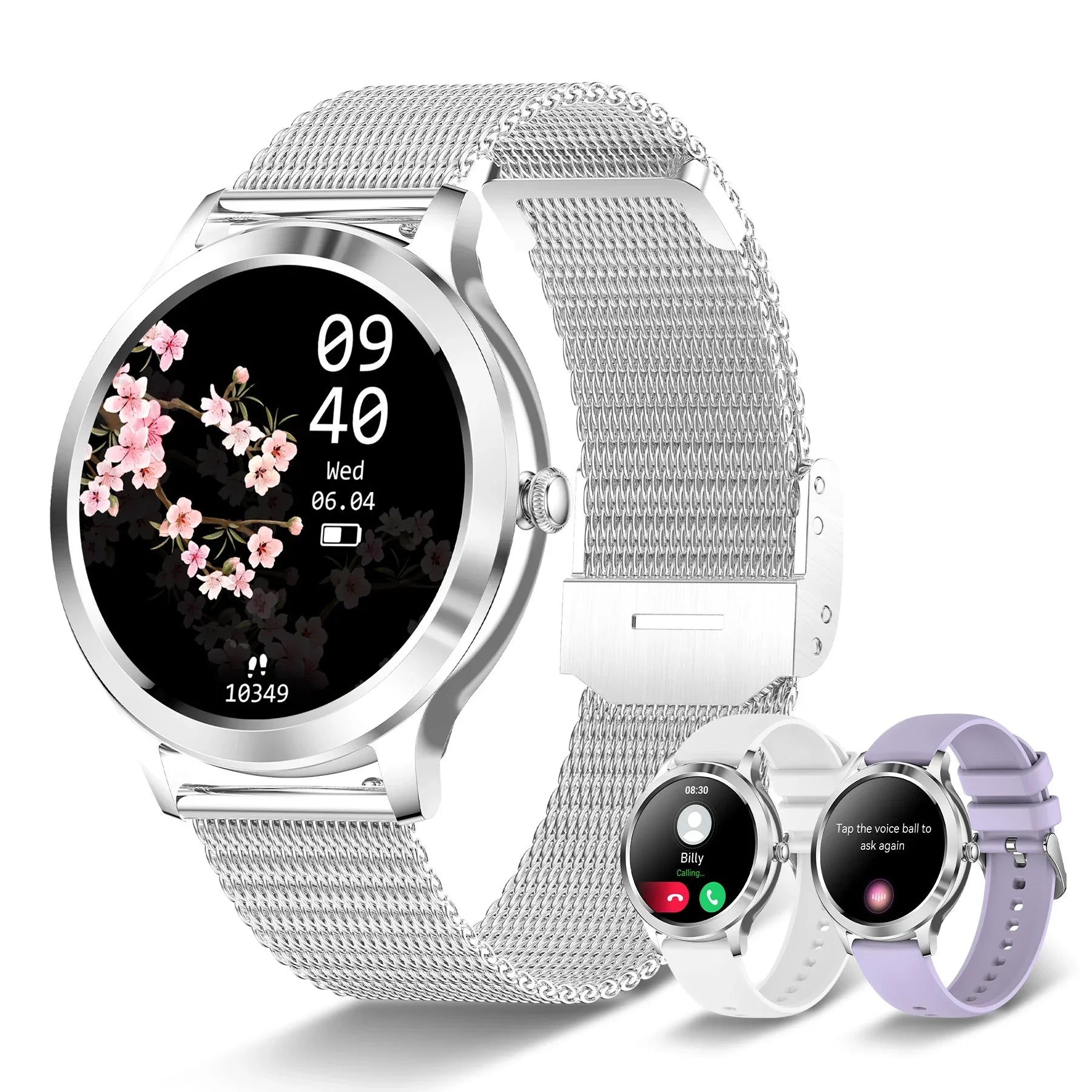 Smart Watch For women - Advanced Fitness Tracker with Wireless Call, Music Time Display, Step Counting, Calories Burned - Evallys.com