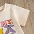 2024-04-05 Lioraitiin Summer Kids Girls Birthday T-Shirts Letter Print O-Neck Short Sleeve Birthday Shirts Casual Toddler Tops - Evallys.com