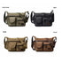 Men's Canvas Messenger Bag, Casual Travel Shoulder Bag, Outdoor Sports, Multi-Pocket Adjustable Shoulder Strap - Evallys.com