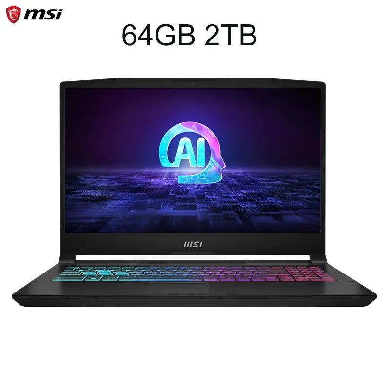 2024 MSI Katana A15 AI Laptop 15.6 Inch 2.5K QHD 165Hz IPS Screen Notebook AMD Ryzen R7-8845HS 32GB 1TB RTX4060 Gaming Computer - Evallys.com