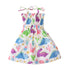 Children Girl Dress Summer Elegant Sling Princess Dresses Flower Print Kids Beach Sundress Casual Cotton Baby Girl Clothing - Evallys.com