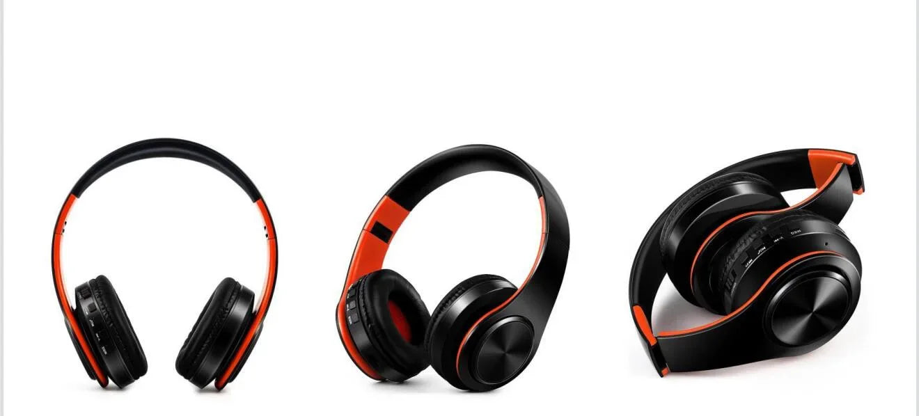HIFI Stereo Earphones Bluetooth Headphone Music Headset FM and Support SD Card with Mic for Mobile Xiaomi Iphone Sumsamg Tablet - Evallys.com