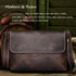 Crazy Horse Leather Men's Shoulder Bag Genuine Leather Small Bag Crossbody Cowhide Bag for Man High Quality Men Satchel Bags - Evallys.com