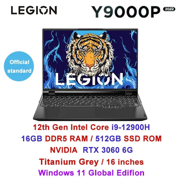 Lenovo Legion Y9000P 2023 16inch Gaming Esports Laptop 32G 2T SSD RTX 4060/4080 13th Intel I5-13500HX/I9-13900HX Gamer Notebook - Evallys.com