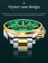 OLEVS Men's Watches Top Brand Luxury Watch for Men Original Waterproof Stainless Steel Chronograph Moon Phase Date Rota Dial - Evallys.com