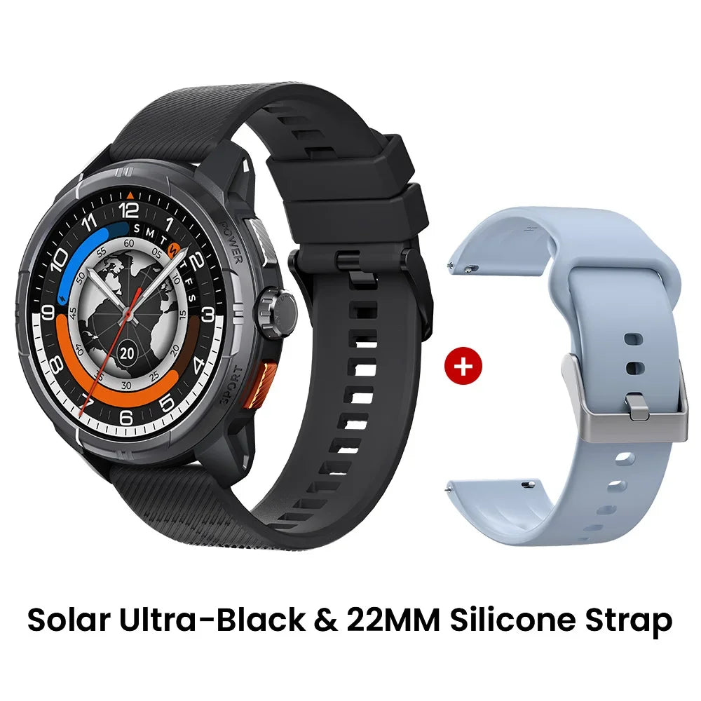 HAYLOU Solar Ultra GPS Smart Watch 1.6” AMOLED Display 60Hz Refresh Rate Bluetooth Calls 5ATM Water Resistance Sports Smartwatch - Evallys.com