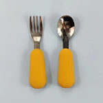 Baby Gadgets Tableware Set Children Utensil Stainless Steel Toddler Dinnerware Cutlery Cartoon Infant Food Feeding Spoon Fork