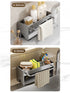 Kitchen Sponge Holder Stainless Steel Sink Drain Rack Soap Drainer Towel Rack Shelf Organizer bathroom Storage Accessories