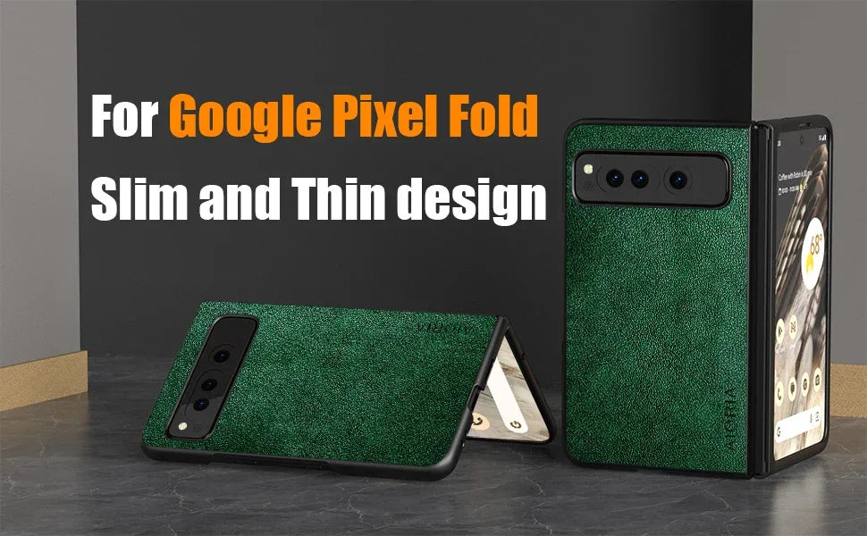 PU Leather Case for Google Pixel Fold 5G simply Business style Hard PC with PU 2in1 material - Evallys.com