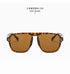 SORVINO Oversized Red Square Rivets Sunglasses Fashion Women Vintage Brand Designer Men Trendy Yellow Sun Glasses Shades UV400 - Evallys.com