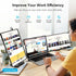 Dopesplay 14.1inch Portable Monitors 1200P FHD IPS Single Dual Second Screen Extender Display For Phone PC Mac 13.3-17" Laptops - Evallys.com