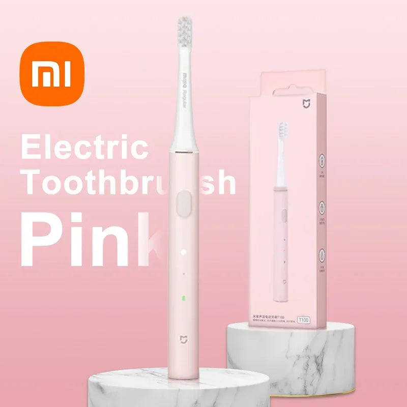 XIAOMI Mijia T100 Sonic Electric Toothbrush Mi Smart Waterproof Tooth Head Brush IPX7 Rechargeable USB for Teeth Brush Whitening - Evallys.com
