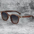 Sunglasses for Men Women's Trendy Retro Wood Grain Polarized UV Protection Eyewear Cycling Outdoor Street Photography - Evallys.com