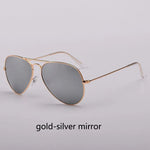 Top Quality Real Glass Lenses Men Women Sunglasses Brand Fashion Pilot Metal Frame Classic Style Outdoor UV400 Sun Glasses - Evallys.com