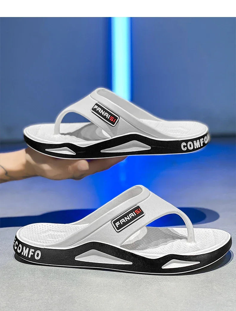 Men’s Summer Flip-Flops – Outdoor Sports Beach Sandals, Casual Home Slippers - Evallys.com