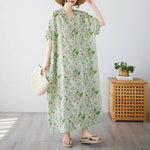 Bohemian Summer Maxi Dress – Vintage Loose Beach Streetwear - Evallys.com
