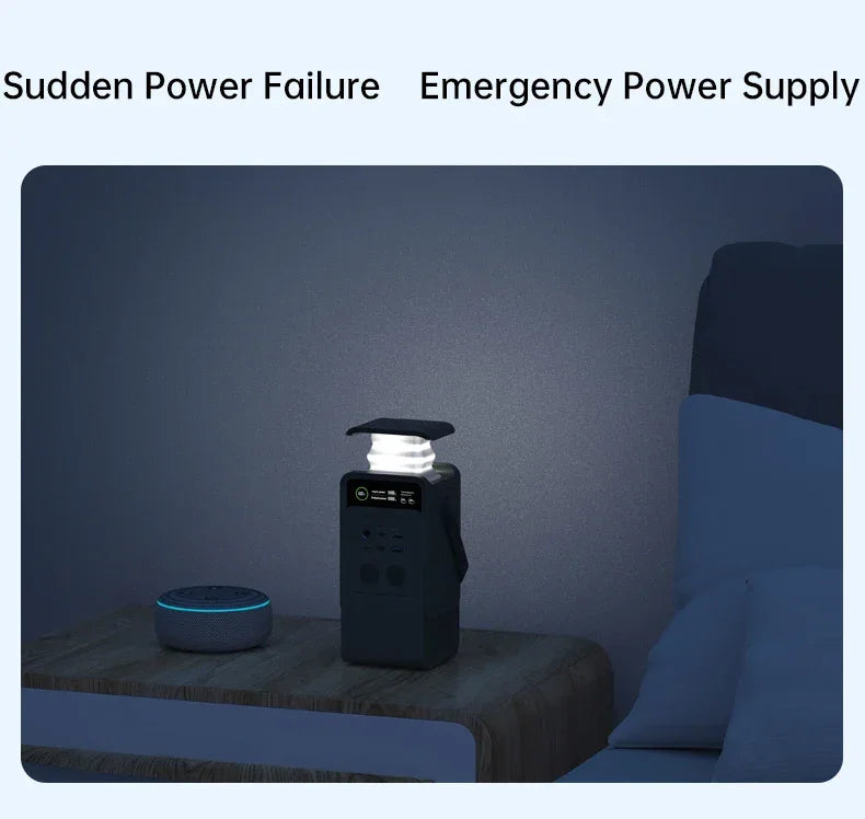 200W Portable Power Bank – 192Wh LiFePO4 Solar Generator for Camping