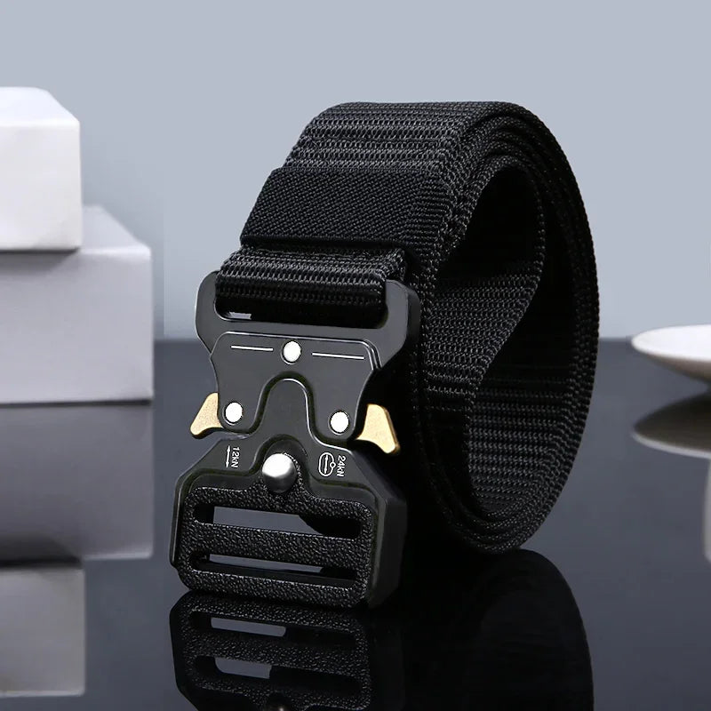 2pcs Versatile Men's Tactical Belts - Durable, Adjustable Design - for Outdoor Hunting & Sports Enthusiasts - Evallys.com