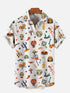 2024 Fashion Men's Hawaiian shirts Mexican Style Colorful Graffiti Art Poster Prints Short Sleeve Shirt Hawaii style clothing - Evallys.com