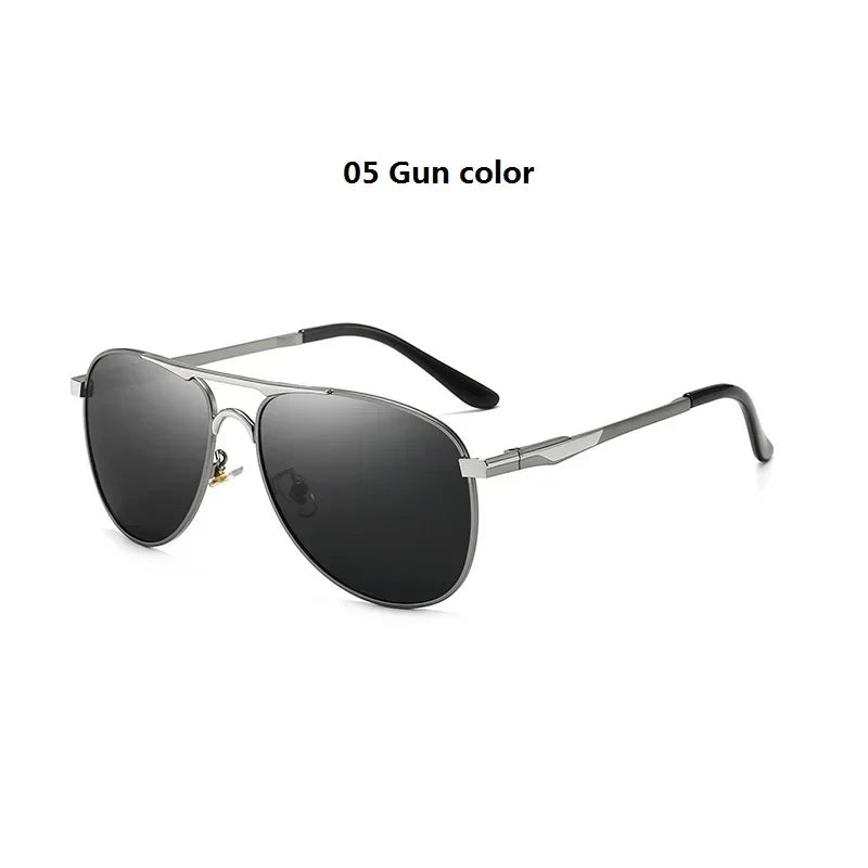 Luxury Pilot Polarized Sunglasses Men Women Driving Fishing Retro Glasses Designer Male Metal Sunglasses Man UV400 - Evallys.com