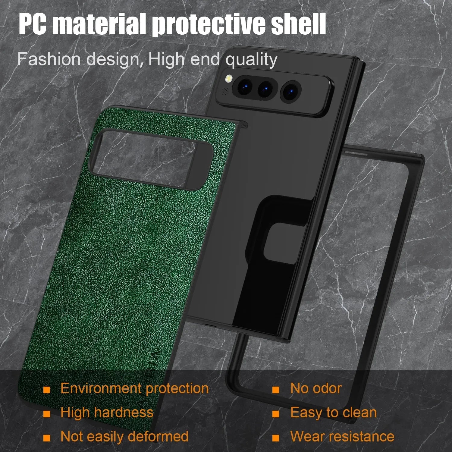 PU Leather Case for Google Pixel Fold 5G simply Business style Hard PC with PU 2in1 material - Evallys.com
