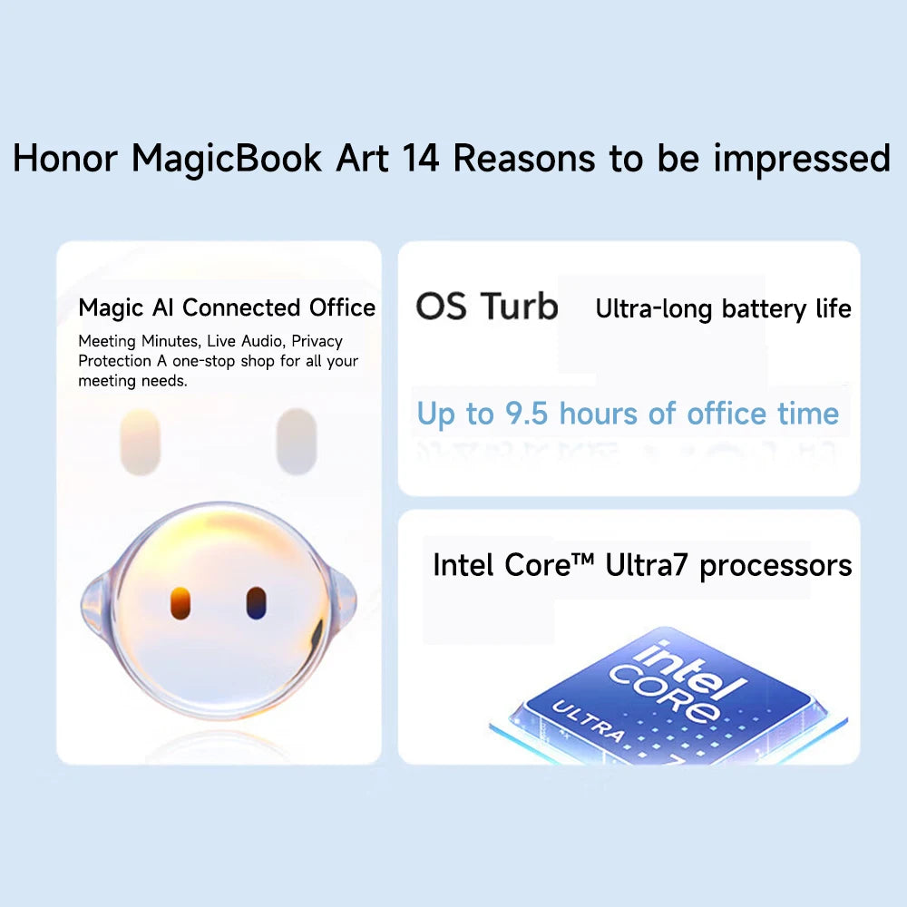 Honor Laptop MagicBook Art 14 2024 Model 14.6-inch OLED Touchscreen Ultra5 /Ultra7 16GB/32GB 1TB/2TB 120 Hz 3.1K Screen Laptop - Evallys.com # #