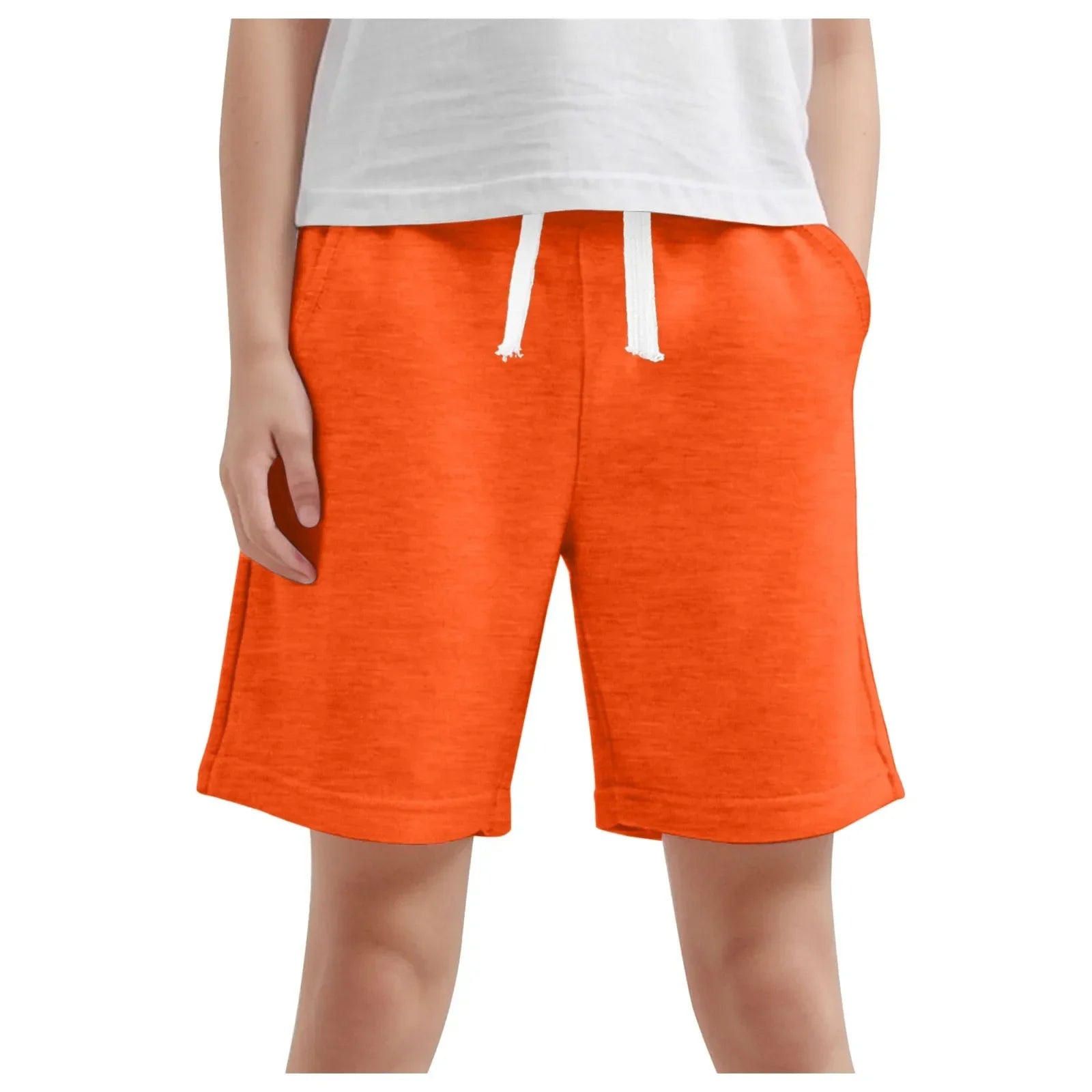 Toddler Summer Shorts Boys Shorts Comfortable Soft Breathable Pocket Drawstring Solid Color Shorts Shorts For Big Girls Size 16 - Evallys.com
