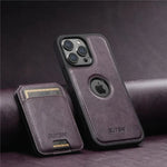 2 in 1 detachable With Magsafe Wireless Charging Wallet Leather Phone Case For iPhone 16 15 Pro Max 14 13 12Pro Magnetic Cover - Evallys.com