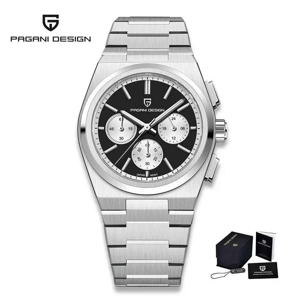 PAGANI DESIGN 2024 New Men Watches Quartz Business Watches VK63 Mens Clock Top Brand Luxury Watch Men Chronograph Watch for Men - Evallys.com