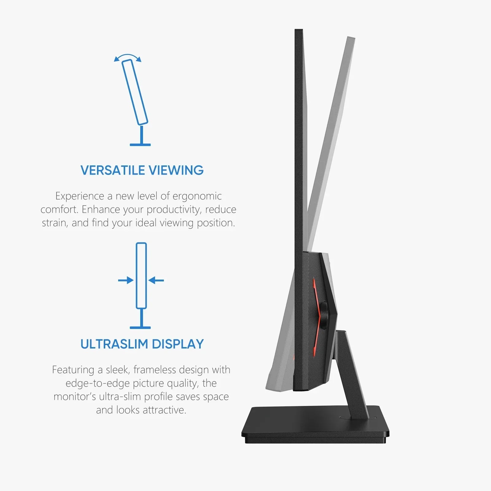 New ARZOPA 27inch 180Hz 2K FastIPS QHD PC Monitor 1ms FreeSync Gaming monitor,M1RC - Evallys.com