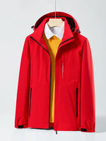 Spring Autumn Casual Jacket Men/Women Outdoor Waterproof and Windproof Hooded Windbreaker Coats - Evallys.com