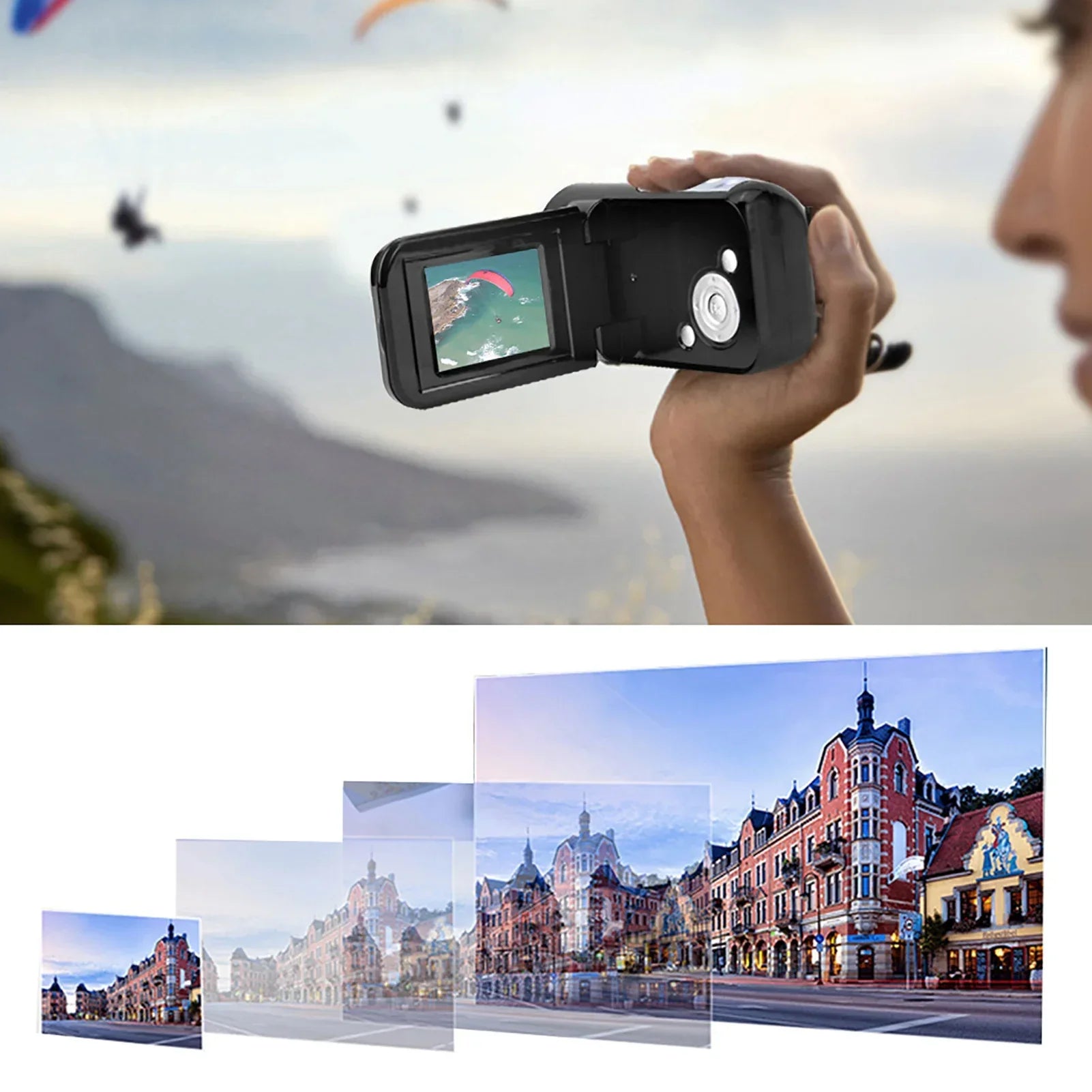 Digital Video Camera Portable Children Kids HD Digital Video Camera Camcorder with LCD Sceen Camcorder Recorder - Evallys.com
