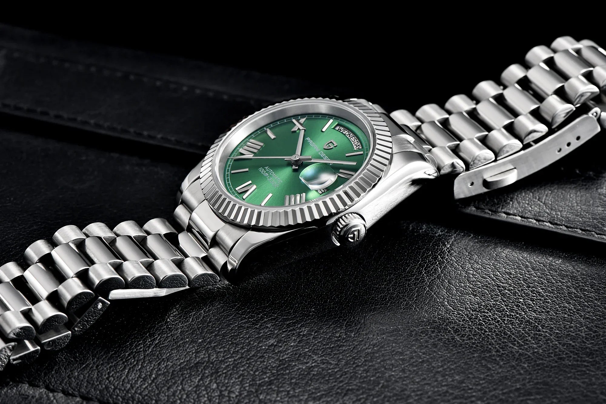 PAGANI DESIGN DD36 Gold Green V2 Men's Mechanical Watches Luxury Automatic Watch For Men 2024 New AR Sapphire glass Wrist watch - Evallys.com
