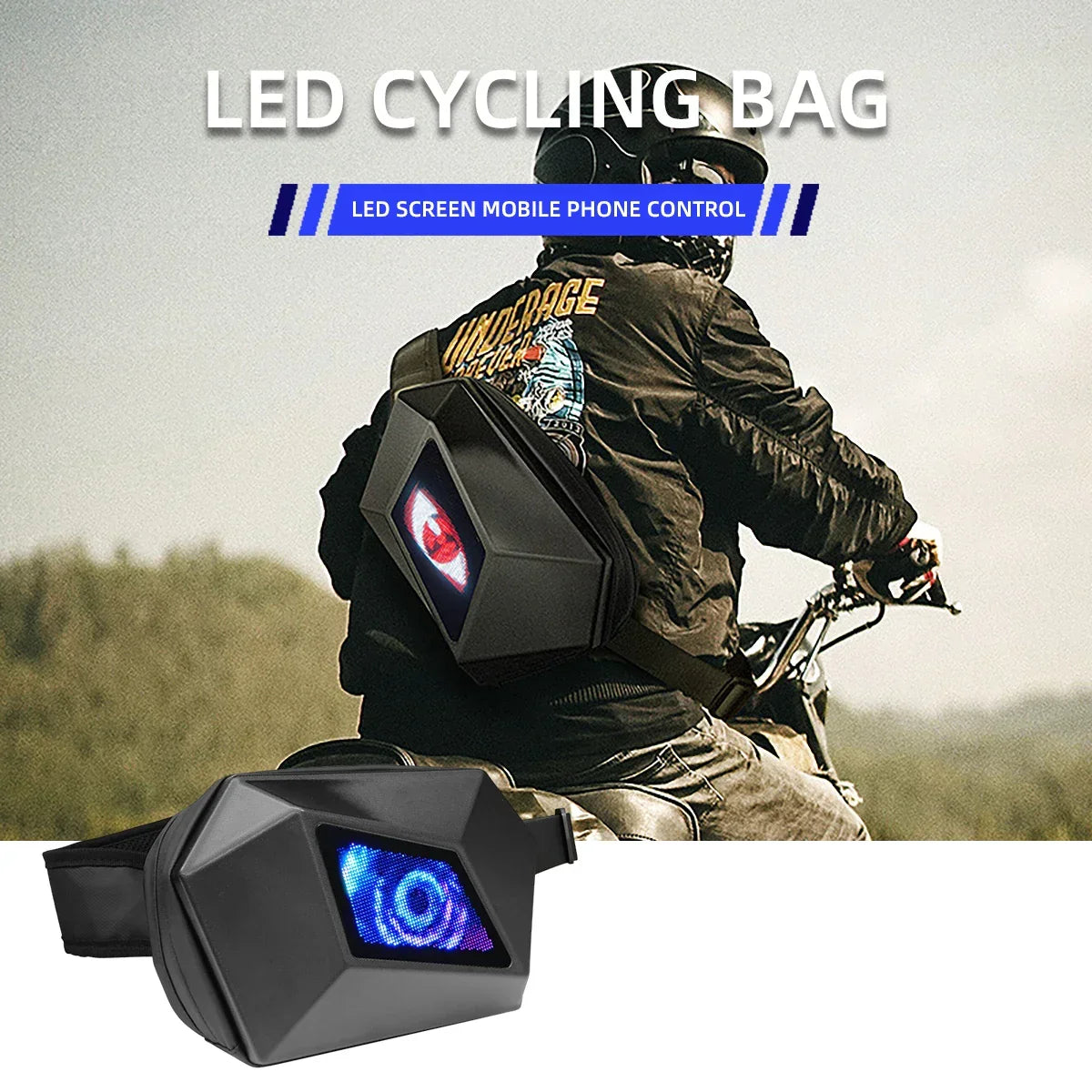 Knight Hard Shell LED Backpack – DIY Cool Style Cycling & Travel Bag - Evallys.com