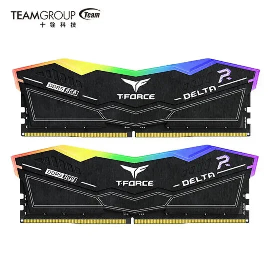 TEAMGROUP T-Force Delta RGB DDR5 Ram 32GB (2x16GB) 6000MHz PC5-48000 CL30 Intel XMP 3.0 & AMD Expo Compatible Desktop Memory - Evallys.com