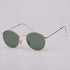 Fashion Sunglasses Men Women Eyeglasses Goggles Eyewear Shades Top Quality Round Metal Glass Lenses UV400 Sun Glasses - Evallys.com