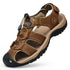 Men’s Genuine Leather Summer Sandals – Casual Outdoor Beach Shoes - Evallys.com