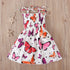Children Girl Dress Summer Elegant Sling Princess Dresses Flower Print Kids Beach Sundress Casual Cotton Baby Girl Clothing - Evallys.com