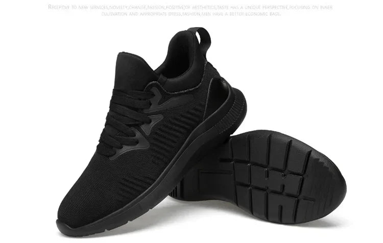 Men’s Elevator Sneakers – Breathable Mesh Height Increasing Shoes (6–10CM) - Evallys.com