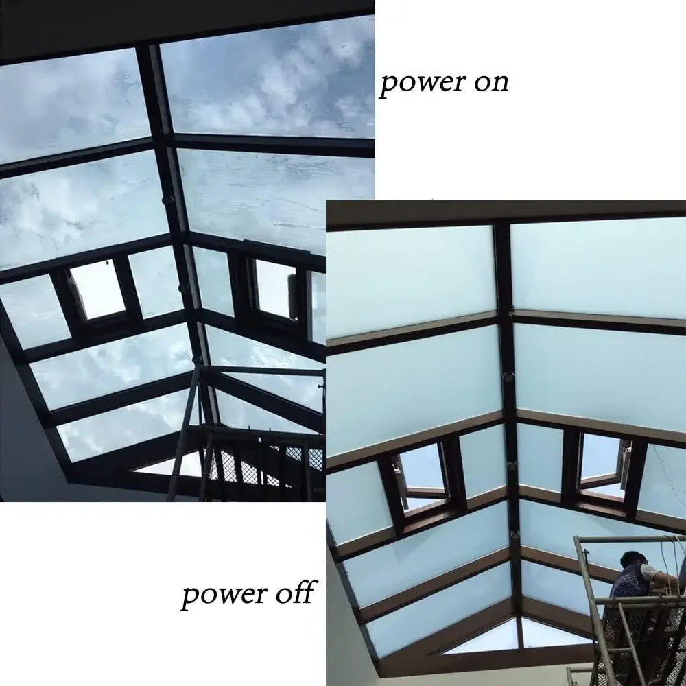 PDLC Smart Glass Window Film Electrochromic Tint Film with Remote Customized Size Switchable Glass Film - Evallys.com