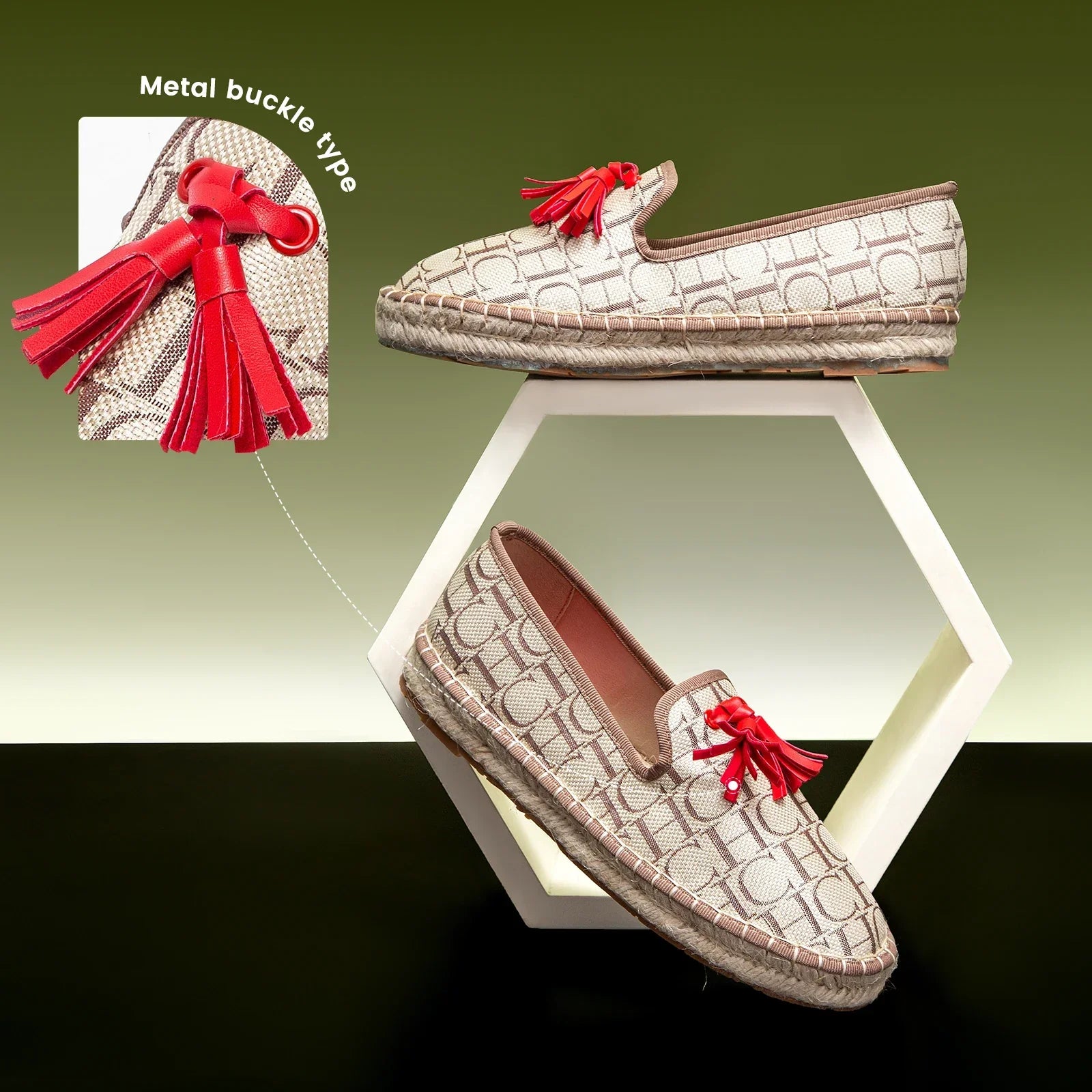 Women’s Vacation Flat Shoes – Comfortable Hemp Sole Non-Slip Walking Flats - Evallys.com